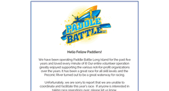 Desktop Screenshot of paddlebattleli.com